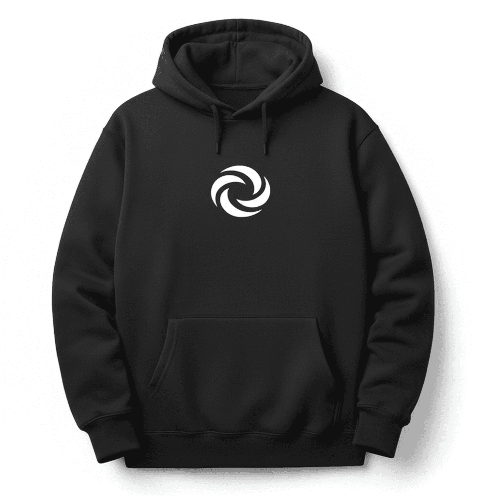 Black Swirl Hoodie